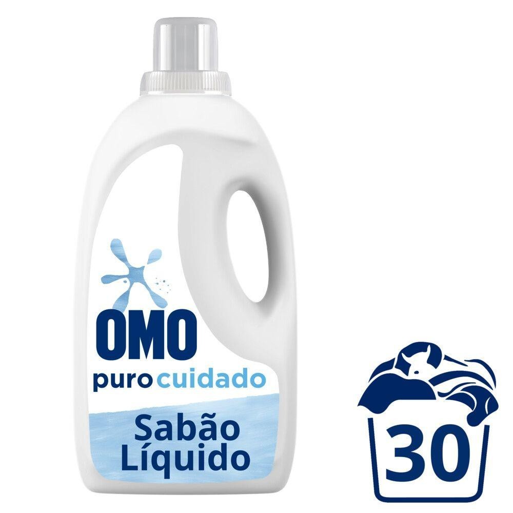 Kit 4 Lava-Roupas Líquido Omo Puro Cuidado 3l