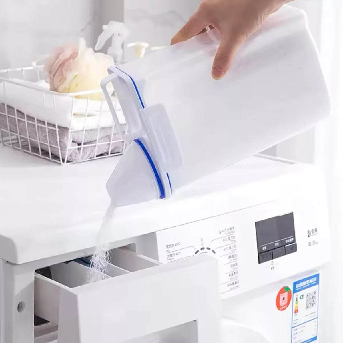 3 Porta Dispenser P/ Sabão Liquido, Amaciante, Lavanderia 2l